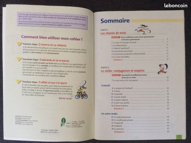 Grammaire Exercices 6Eme Bordas d’occasion