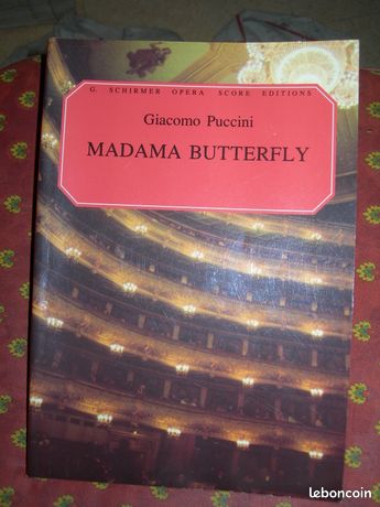 Partition piano chant Madame Butterfly.Puccini