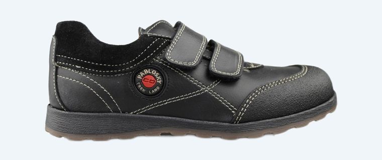 Sneakers, cuir noir T.37 PABLOSKY