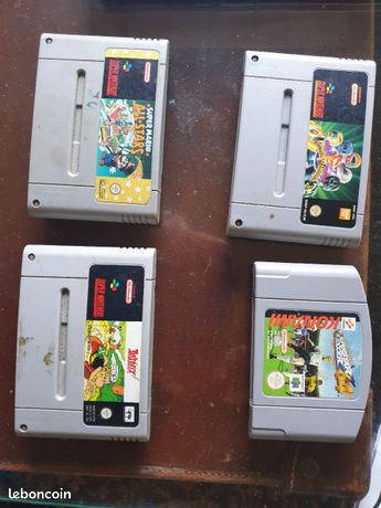 Cassettes jeux super Nintendo et 64