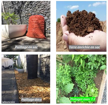 Terre enrichie / fumier / Paillage pour le bien être de votre jardin